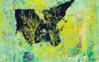 Pipistrello · Collage und Acryl auf Leinen · 30 x 30 cm · 2020 · 250,00 Euro
